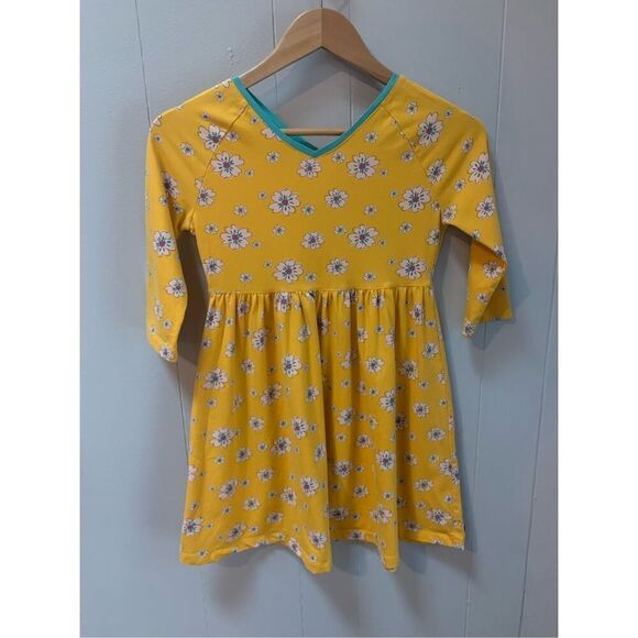Matilda Jane Moments With You Field Tripper Yellow Floral Dress Size 12 - Picture 1 of 5